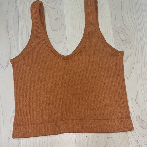 Fall Orange Urban Outfitters Out From Under Crop Top - Picture 3 of 3